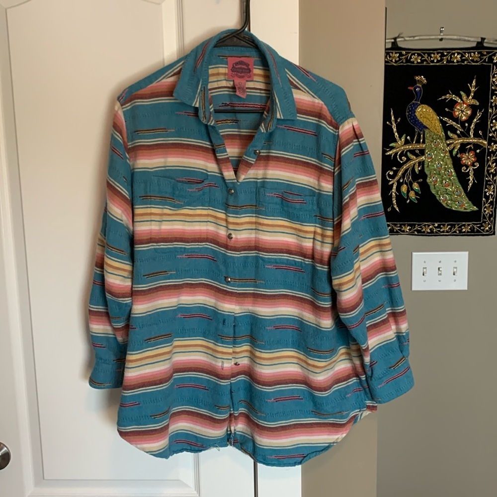 Cambridge country store, vintage western shirt size large